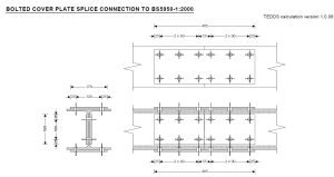 steel beam calculations for building control Steel Beam Calculations for Building Control bolted cover plate splice connection 300x159